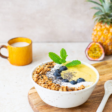 Smoothiebowl met mango en granola