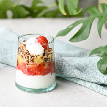 Yoghurt parfait met XAVIES' Probiotica Granola (FODMAP)