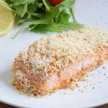 Zalm met crunchy granolakorstje