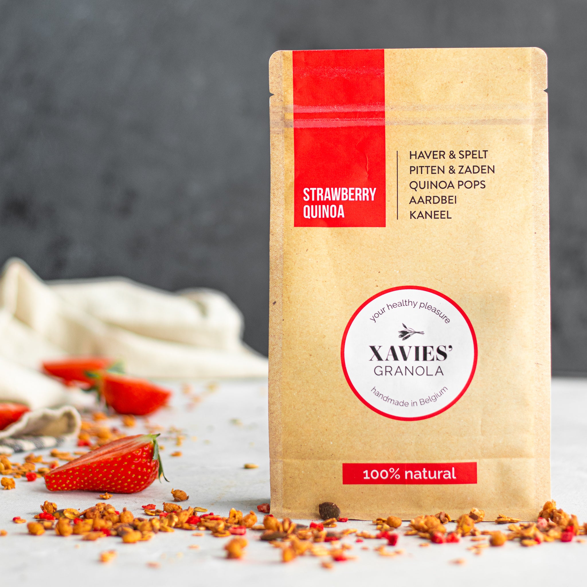 Aardbei Quinoa Granola