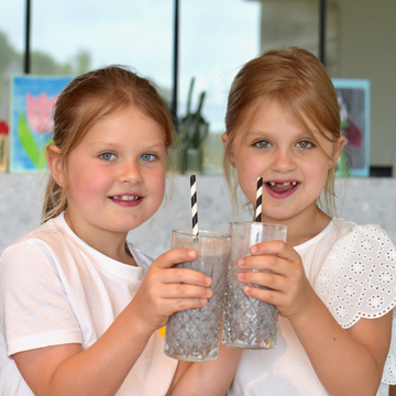Bosbessensmoothie met granola