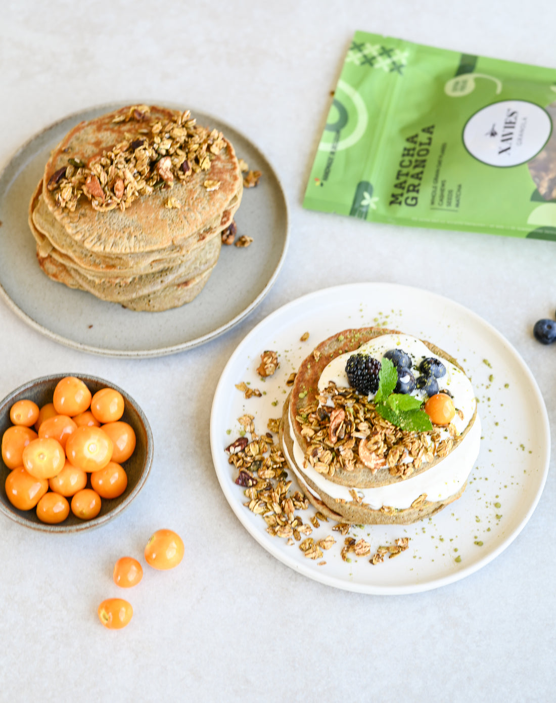 Granola au matcha