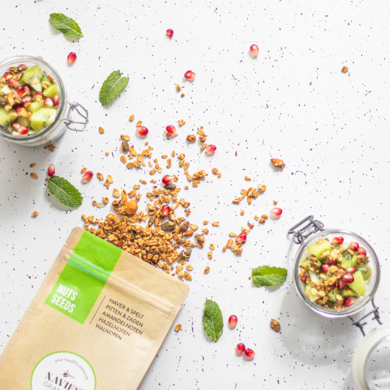 Granola aux noix et aux graines