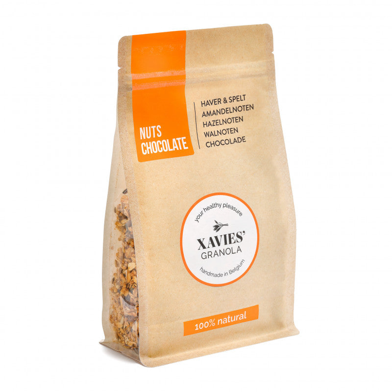 Granola au chocolat et aux noix