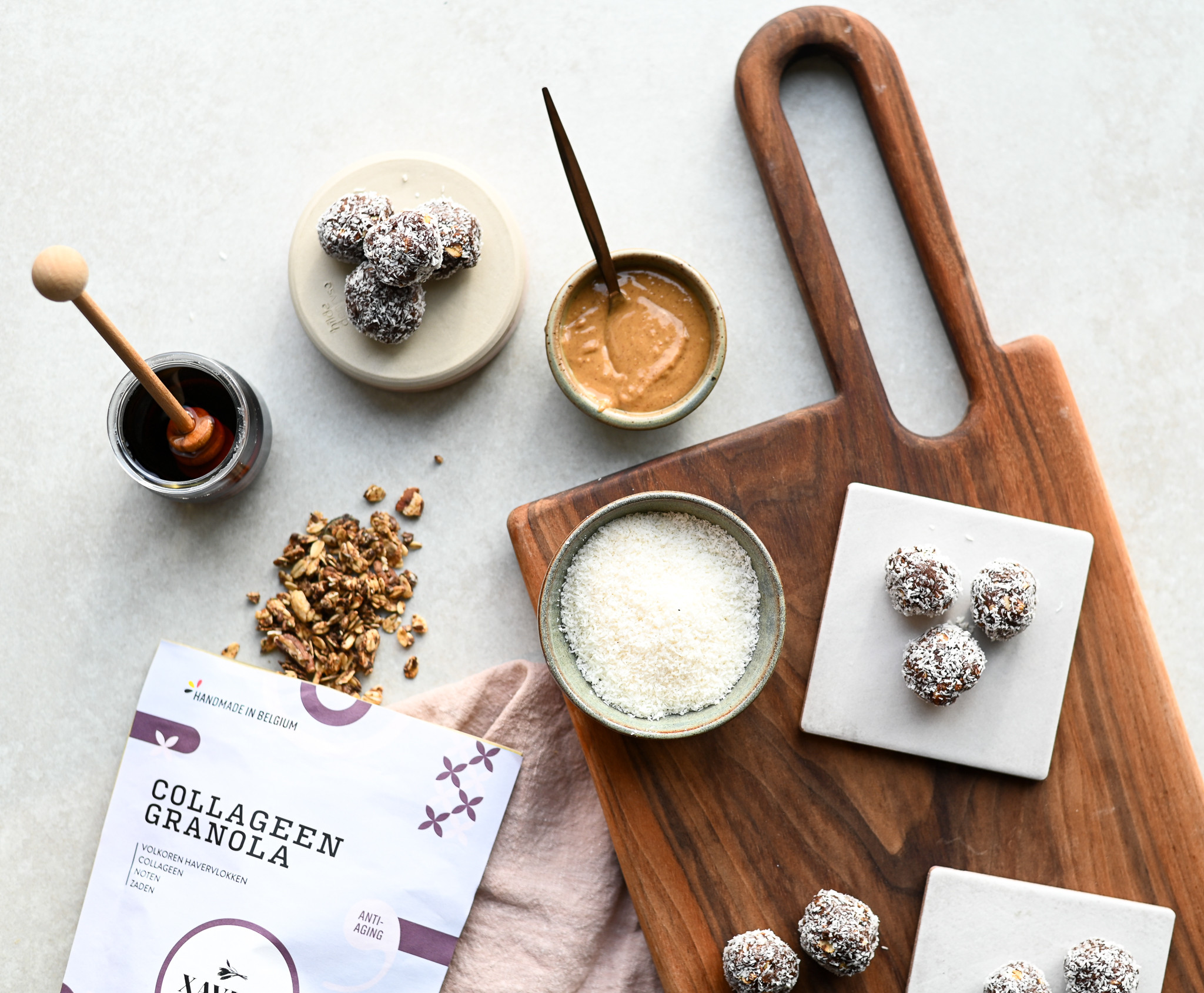 Beauty Bliss Balls with XAVIES' Collagen Granola